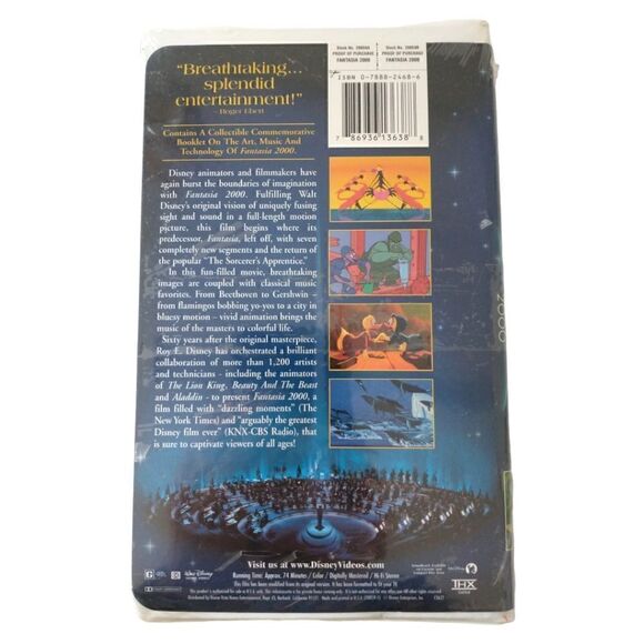 New Fantasia 2000 VHS Movie With Commemorative Booklet Walt Disney Clamshell.‎ - Picture 7 of 16